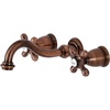 image:imageKingston Brass KS3127AX 8Inch Center Wall Mount Bathroom Faucet Brushed BrassAntique Copper