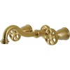 image:imageKingston Brass KS3128RX Belknap TwoHandle Wall Mount Bathroom Faucet Brushed NickelBrushed Brass