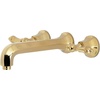 image:imageKingston Brass KS4122AL Metropolitan 2Handle Wall Mount Bathroom Faucet Polished BrassPolished Brass