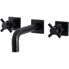 image:imageKingston Brass KS6120DX Concord TwoHandle Wall Mount Bathroom Faucet Matte BlackMatte Black
