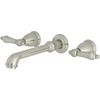 image:imageKingston Brass KS7126AL 8Inch Center Wall Mount Bathroom Faucet Polished NickelBrushed Nickel