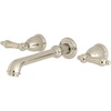 image:imageKingston Brass KS7126AL 8Inch Center Wall Mount Bathroom Faucet Polished NickelPolished Nickel