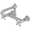 image:imageKingston Brass KS7246AX 8Inch Center Wall Mount Bathroom Faucet Polished NickelPolished Chrome
