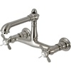 image:imageKingston Brass KS7248BEX Essex Wall Mount Bathroom Faucet Brushed NickelBrushed Nickel