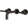 image:imageKingston Brass KS8120CML Manhattan 2Handle 8 in Wall Mount Bathroom Faucet Matte BlackOil Rubbed Bronze