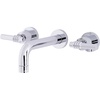 image:imageKingston Brass KS8122ML Milano 2Handle 8 in Wall Mount Bathroom Faucet Polished BrassPolished Chrome