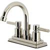 image:imageKingston Brass KS8666DL Concord DoubleHandle 4 Centerset Bathroom Faucet with Brass PopUp Polished Nickel