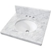 image:imageKingston Brass KVPB1917M34 Fredrickson 19Inch Carrara Marble Vanity Sink Top 4 Faucet Drillings in Carrara White