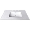 image:imageKingston Brass LBT31227W38 Continental 31Inch Ceramic Vanity Sink Top 8 Faucet Drillings in White
