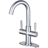 image:imageKingston Brass LS8551DL Concord TwoHandle 1Hole Deck Mount Bar Faucet in Polished ChromePolished Chrome