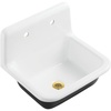 White/Brushed Brass
