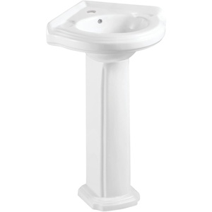 image:imageFauceture VPB2210 Pilaster 22 Ceramic Pedestal Sink Single Hole Glossy White