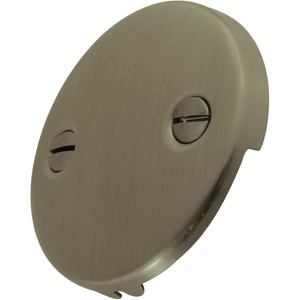 image:imageKingston Brass DTT107 Bathtub Overflow Plate Brushed Brass 3316 Inch DiameterAntique Brass
