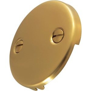 image:imageKingston Brass DTT107 Bathtub Overflow Plate Brushed Brass 3316 Inch DiameterBrushed Brass