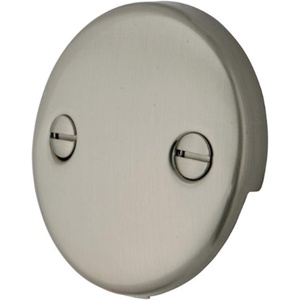 image:imageKingston Brass DTT107 Bathtub Overflow Plate Brushed Brass 3316 Inch DiameterBrushed Nickel