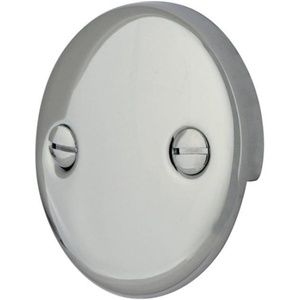 image:imageKingston Brass DTT107 Bathtub Overflow Plate Brushed Brass 3316 Inch DiameterPolished Chrome