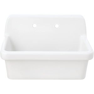 image:imageKingston Brass GPKWS301918 Doriteal 30 Ceramic Wall Mount Utility Sink Glossy White