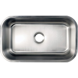 image:imageKingston Brass Gourmetier GKUS16168 Undermount Single Bowl Bar Sink 16InchLength by 16InchWidth by 8InchDepth 18 Gauge Brushed Stainless SteelGKUS3018