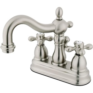 image:imageKingston Brass KB1605AX Heritage 4Inch Centerset Lavatory Faucet with Metal Cross Handle Oil Rubbed Bronze  OilRubbed BronzeBrushed Nickel