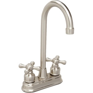 image:imageKingston Brass KB490AX Victorian TwoHandle 2Hole Deck Mount Bar Faucet in Matte BlackBrushed Nickel