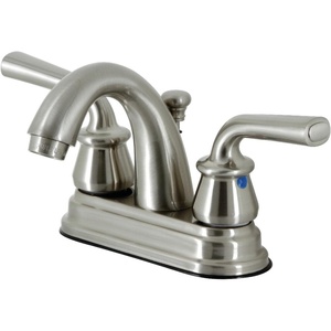 image:imageKingston Brass KB5613RXL Restoration 4Inch Centerset Bathroom Faucet with PopUp Drain Antique BrassBrushed Nickel