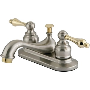 image:imageKingston Brass KB608AL Restoration 4Inch Centerset Lavatory Faucet Brushed NickelBrushed NickelPolished Brass