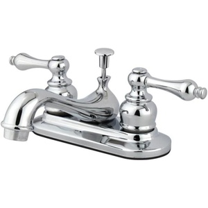 image:imageKingston Brass KB608AL Restoration 4Inch Centerset Lavatory Faucet Brushed NickelPolished Chrome