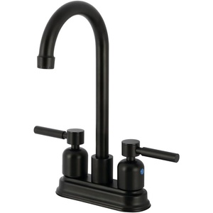 image:imageKingston Brass KB8490DL Concord TwoHandle 2Hole Deck Mount Bar Faucet in Matte BlackMatte Black