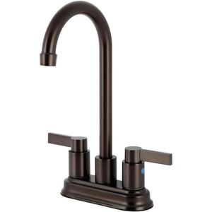 image:imageKingston Brass KB849NDLAC NuvoFusion TwoHandle 2Hole Deck Mount Bar Faucet in Antique CopperOil Rubbed Bronze