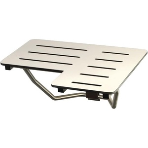 image:imageKingston Brass KBSS2821MW Adascape 28 x 21 Wall Mount Fold Down Shower Seat Dark Mahogany Wood GrainStainless SteelBrushed Stainless Steel