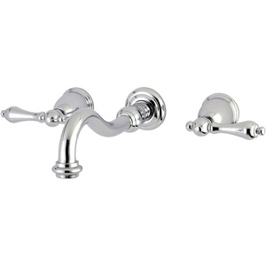 image:imageKingston Brass KS3125AL Vintage 2Handle Wall Mount Bathroom Faucet Oil Rubbed BronzePolished Chrome