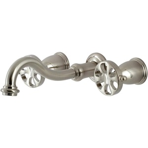 image:imageKingston Brass KS3128RX Belknap TwoHandle Wall Mount Bathroom Faucet Brushed NickelBrushed Nickel