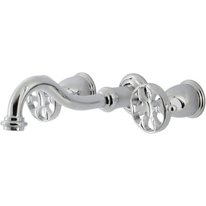 image:imageKingston Brass KS3128RX Belknap TwoHandle Wall Mount Bathroom Faucet Brushed NickelPolished Chrome