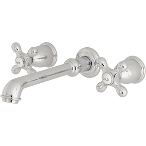 image:imageKingston Brass KS7125AX English Country TwoHandle Wall Mount Bathroom Faucet Oil Rubbed BronzePolished Chrome