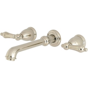 image:imageKingston Brass KS7126AL 8Inch Center Wall Mount Bathroom Faucet Polished NickelPolished Nickel