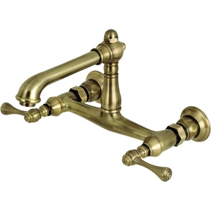 image:imageKingston Brass KS7245BL Wall Mount Bathroom Faucet Oil Rubbed BronzeAntique Brass
