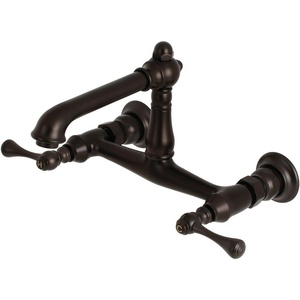 image:imageKingston Brass KS7245BL Wall Mount Bathroom Faucet Oil Rubbed BronzeOil Rubbed Bronze