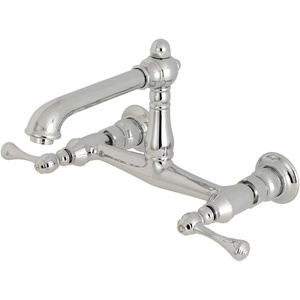image:imageKingston Brass KS7245BL Wall Mount Bathroom Faucet Oil Rubbed BronzePolished Chrome