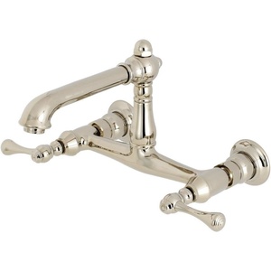 image:imageKingston Brass KS7245BL Wall Mount Bathroom Faucet Oil Rubbed BronzePolished Nickel