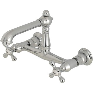 image:imageKingston Brass KS7246AX 8Inch Center Wall Mount Bathroom Faucet Polished NickelPolished Chrome