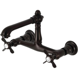 image:imageKingston Brass KS7248BEX Essex Wall Mount Bathroom Faucet Brushed NickelOil Rubbed Bronze