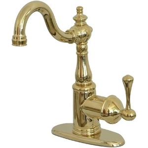 image:imageKingston Brass KS7495BL English Vintage Bar Faucet OilRubbed Bronze 1106 x 625 x 238Polished Brass