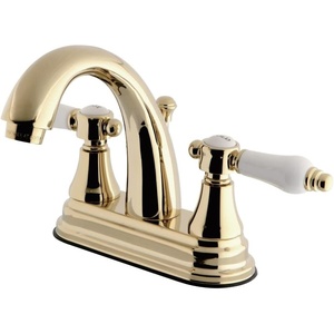 image:imageKingston Brass KS7611BPL 4 in Centerset Bathroom Faucet Polished ChromePolished Brass
