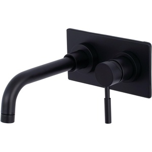 image:imageKingston Brass KS8115DL SingleHandle Wall Mount Bathroom Faucet Oil Rubbed BronzeMatte Black