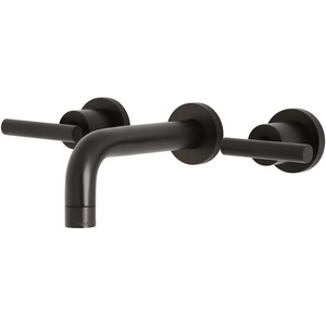 image:imageKingston Brass KS8120CML Manhattan 2Handle 8 in Wall Mount Bathroom Faucet Matte BlackOil Rubbed Bronze