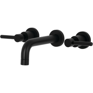 image:imageKingston Brass KS8122DL Concord 2Handle Wall Mount Bathroom Faucet Polished BrassMatte Black