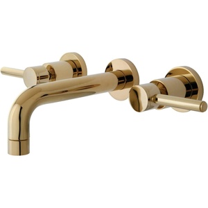 image:imageKingston Brass KS8122DL Concord 2Handle Wall Mount Bathroom Faucet Polished BrassPolished Brass