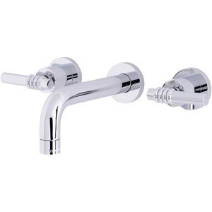 image:imageKingston Brass KS8122ML Milano 2Handle 8 in Wall Mount Bathroom Faucet Polished BrassPolished Chrome