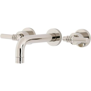 image:imageKingston Brass KS8122ML Milano 2Handle 8 in Wall Mount Bathroom Faucet Polished BrassPolished Nickel