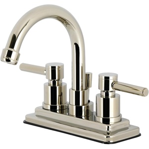 image:imageKingston Brass KS8666DL Concord DoubleHandle 4 Centerset Bathroom Faucet with Brass PopUp Polished Nickel